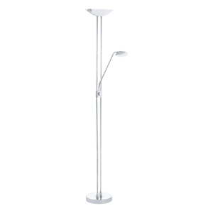 LED stojacia lampa v striebornej farbe so skleneným tienidlom (výška 180 cm) BAYA LED – EGLO