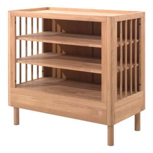 Detská komoda z dubového dreva s prebaľovacím pultom v prírodnej farbe 100x95x55 cm Forrest – Vipack