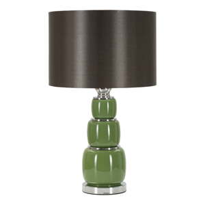 Zeleno-sivá stolná lampa s textilným tienidlom (výška 57 cm) Eva – Mauro Ferretti