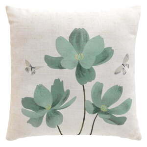 Dekoračný vankúš s prímesou ľanu 45x45 cm Palmiflore – douceur d'intérieur