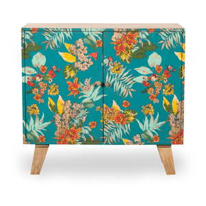 Skrinka v tyrkysovo-prírodnej farbe 90x85x40 cm Reipur – Interia Home & Living
