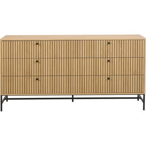 Komoda v dekore duba v prírodnej farbe 158x80x40 cm Albany  – Actona