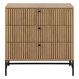 Komoda v dekore duba v prírodnej farbe 81x80x40 cm Albany  – Actona