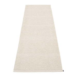 Krémový vnútorný a vonkajší behúň 70x200 cm Mono Linen Vanilla – Pappelina