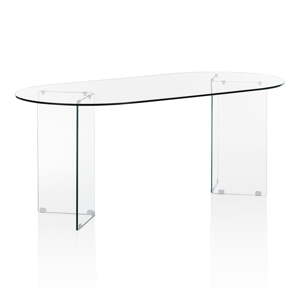 Sklenený jedálenský stôl 90x180 cm Kaya – Tomasucci