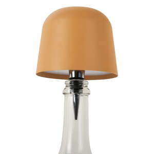 Okrovožltá LED stolová lampa na fľašu s kovovým tienidlom (výška 13 cm) Cone Hat LED – Leitmotiv