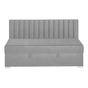 Sivá detská posteľ s úložným priestorom s matracom 90x200 cm Chill – Ghado