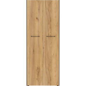 Šatníková skriňa v dekore duba v antracitovo-prírodnej farbe 75x196x40 cm Podium – Germania