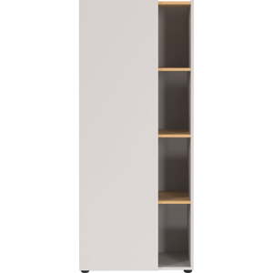 Krémovobiela knižnica v dekore duba 61x145x34 cm Adrano – Germania
