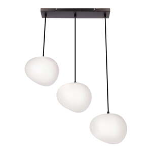 Čierno-biele závesné svietidlo Stones – Candellux Lighting