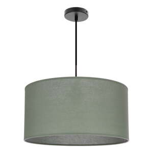 Zelené závesné svietidlo s textilným tienidlom ø 40 cm Shanti – Candellux Lighting