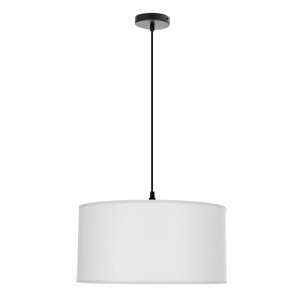 Biele závesné svietidlo s textilným tienidlom ø 40 cm Shanti – Candellux Lighting