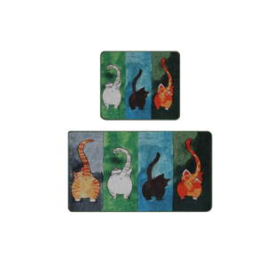 Kúpeľňové predložky v súprave 2 ks 60x100 cm Gatto Carino – Foutastic