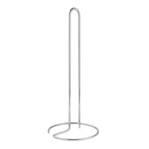 Oceľový stojan na papierové utierky v lesklo striebornej farbe ø 14 cm Luxy – Metaltex