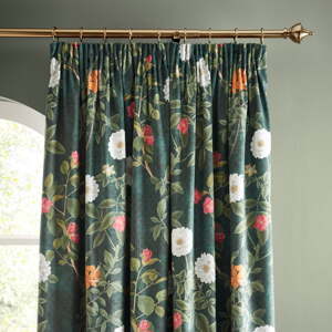 Zelené závesy v súprave 2 ks 229x229 cm Arcadia Floral – RHS