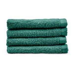 Zelené rýchloschnúce bavlnené uteráky v súprave 4 ks 30x30 cm Quick Dry – Catherine Lansfield