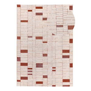 Koberec v tehlovej a krémovej farbe 133x190 cm Beruti – Universal
