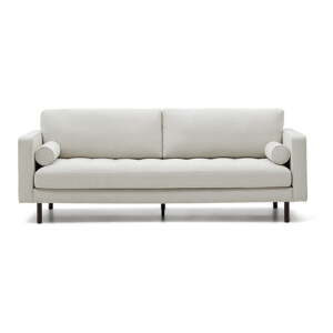 Ženilková pohovka sivobéžová 222 cm Debra – Kave Home