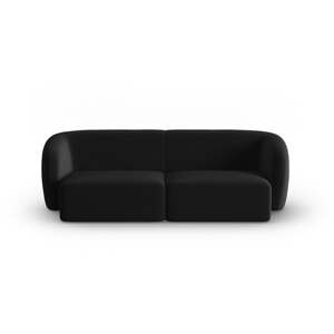 Čierna zamatová pohovka 188 cm Paolo – Milo Casa