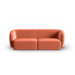 Ružová zamatová pohovka 188 cm Paolo – Milo Casa
