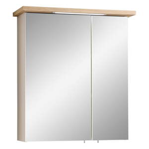 Krémová/v prírodnej farbe kúpeľňová skrinka v dekore duba 60x72 cm Quickset 966 – Pelipal