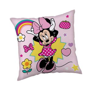 Fleecový detský vankúšik 40x40 cm Minnie "Smile" – Jerry Fabrics
