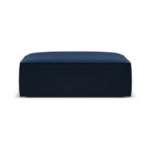 Tmavomodrá zamatová podnožka Vanda – Mazzini Sofas