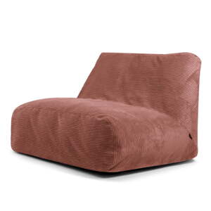 Menčestrový sedací vak v tehlovej farbe Sofa Tube – SLOWDOWN