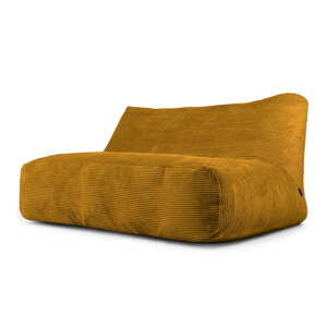 Menčestrový sedací vak v horčicovej farbe Sofa Tube 160 – SLOWDOWN