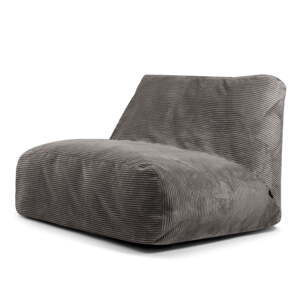 Tmavosivý menčestrový sedací vak Sofa Tube – SLOWDOWN