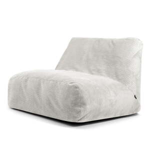 Krémový menčestrový sedací vak Sofa Tube – SLOWDOWN