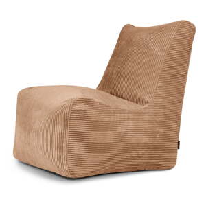 Hnedý menčestrový sedací vak Seat Lounge – SLOWDOWN