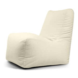 Krémový sedací vak z textílie buklé Seat Lounge – SLOWDOWN