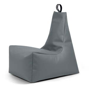 Sivý sedací vak z imitácie kože Icy L – So Soft?