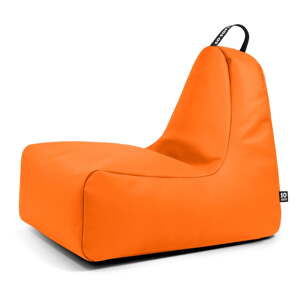 Oranžový sedací vak z imitácie kože Chill L – So Soft?