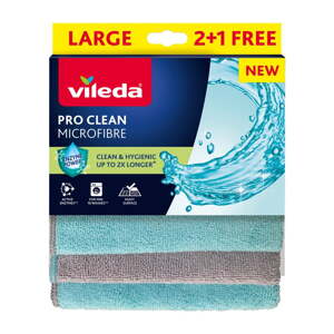 Handričky z mikrovlákna v súprave 6 ks Pro Clean – Vileda