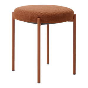 Kovová stolička v terakotovej farbe Pelican – Unique Furniture