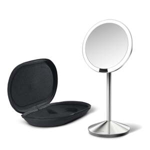 Kozmetické zrkadlo s osvetlením/zväčšovacie (10x) ø 12 cm Travel – simplehuman