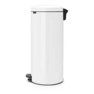 Biely nášľapný oceľový odpadkový kôš 30 l NewIcon – Brabantia