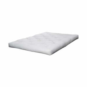 Biely stredne tvrdý futónový matrac 140x200 cm Coco Natural – Karup Design