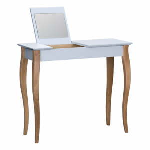 Svetlosivý toaletný stolík so zrkadlom Ragaba Dressing Table, dĺžka 85 cm