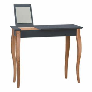 Grafitovosivý toaletný stolík so zrkadlom Ragaba Dressing Table, dĺžka 105 cm