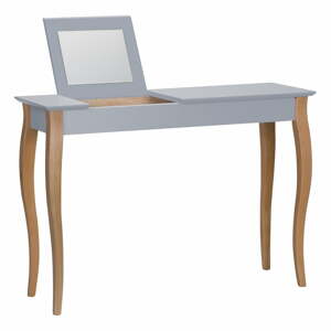 Sivý toaletný stolík so zrkadlom Ragaba Dressing Table, dĺžka 105 cm