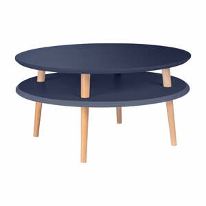 Grafitovosivý konferenčný stolík Ragaba UFO,  ⌀  70 cm