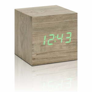 Digitálny budík Wooden Cube Click – Gingko