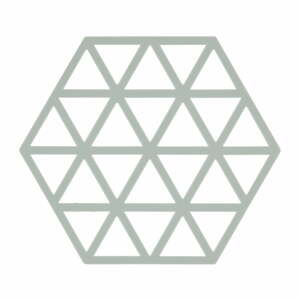 Svetlosivá silikónová podložka pod horúce nádoby Zone Triangles