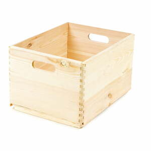 Úložný box z borovicového dreva Compactor Custom, 40 × 30 × 23 cm