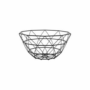 Čierna misa na ovocie PT LIVING Diamond, ⌀ 30 cm
