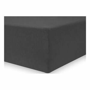 Tmavosivá napínacia plachta jersey 160x200 cm Amber – Restilo