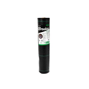 Tkaná textília proti burine, čierna 0,6 x 100 m, 70 g/m2 BRAT7006100